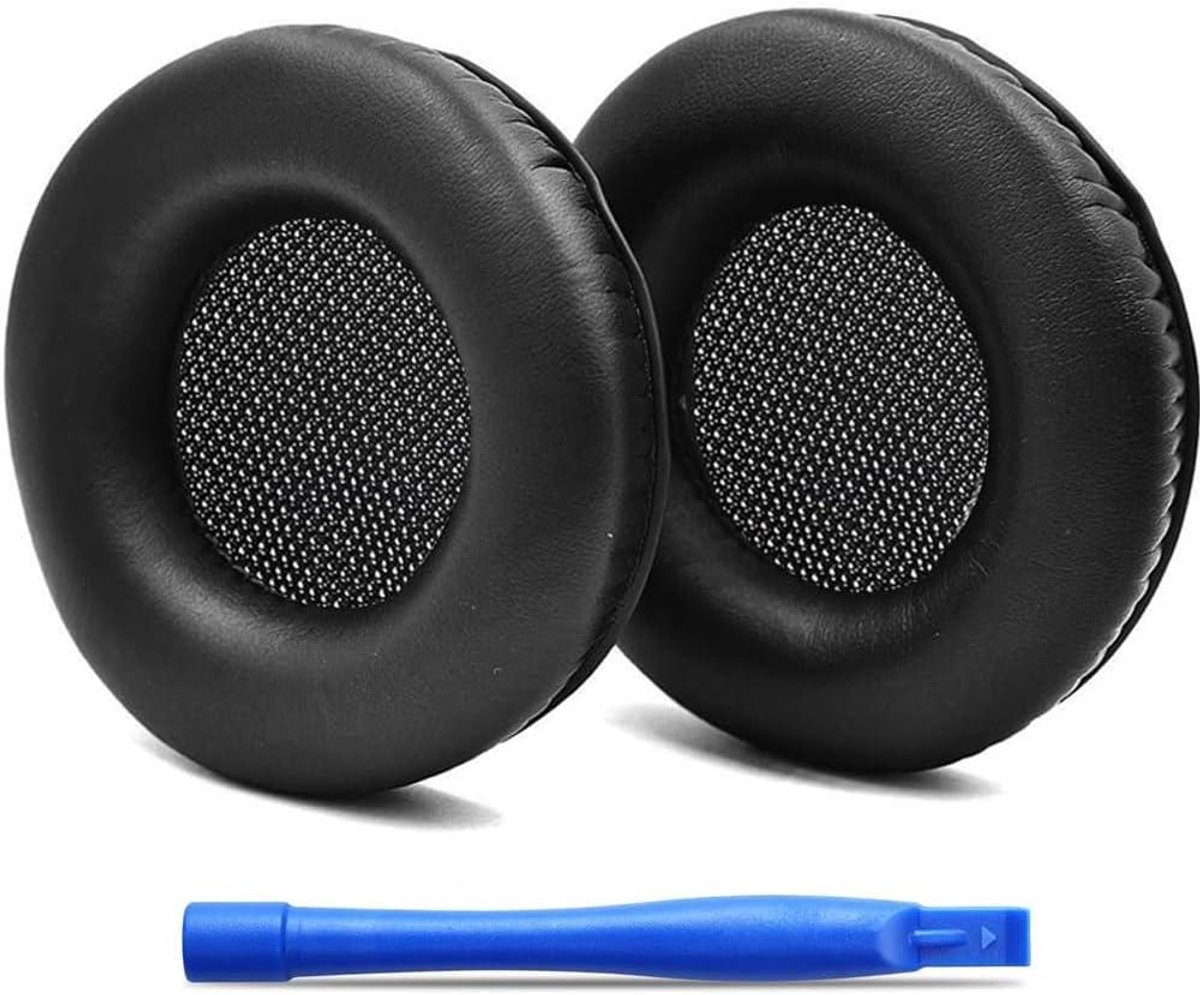 Vervangende Oorkussens - Hoofdtelefoonbekleding Kussens - Herstel Hoofdtelefoon - Traagschuim Comfort - 15 x 5 x 2 cm - Zwart