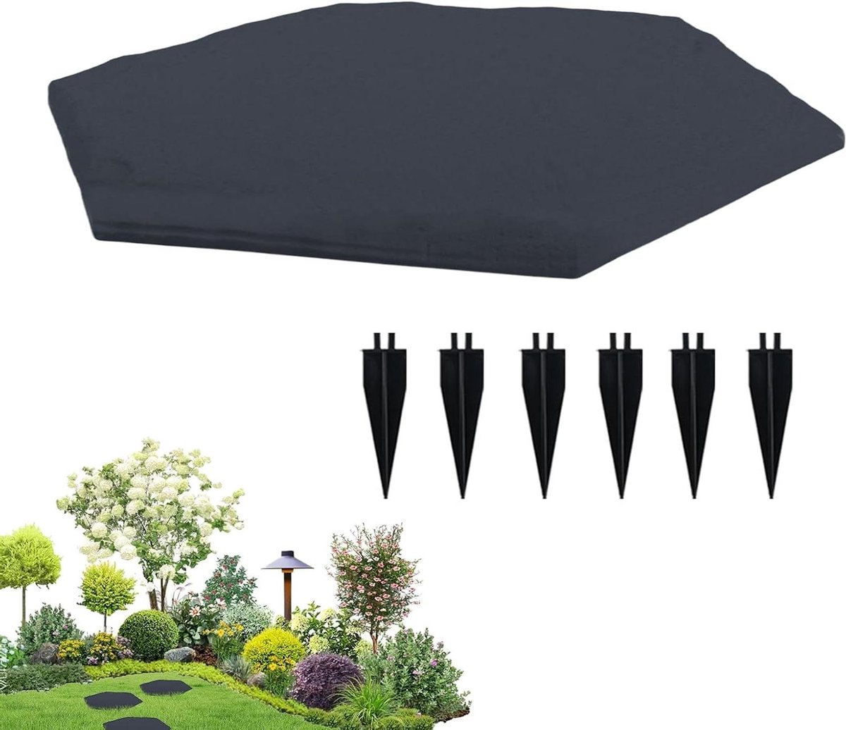 Tuin Stapstenen - Decoratie Terras - Pad Aanleggen - Weerbestendig PP-hars - 39x40 cm - Zeshoek