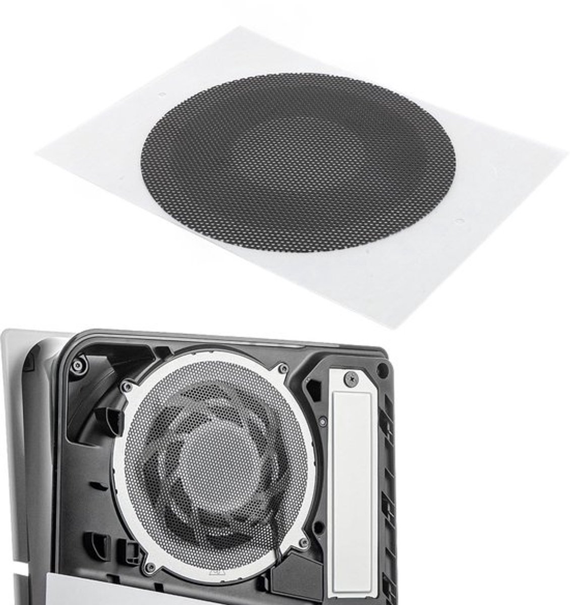 Stofkap voor Slanke Consoles - Stoffilter Set - Ventilatorafdekking - Digitale/Schijf-editie - Eenvoudige Installatie - Blokkeert Stofdeeltjes