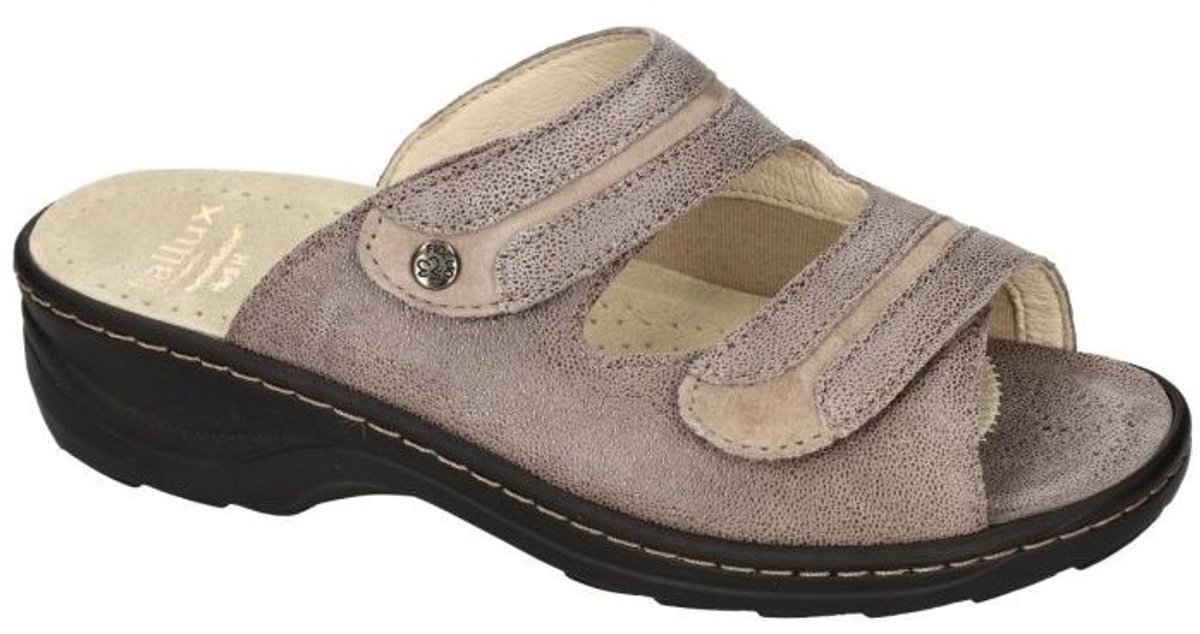 Fidelio Hallux -Dames - taupe - slippers & muiltjes - maat 40