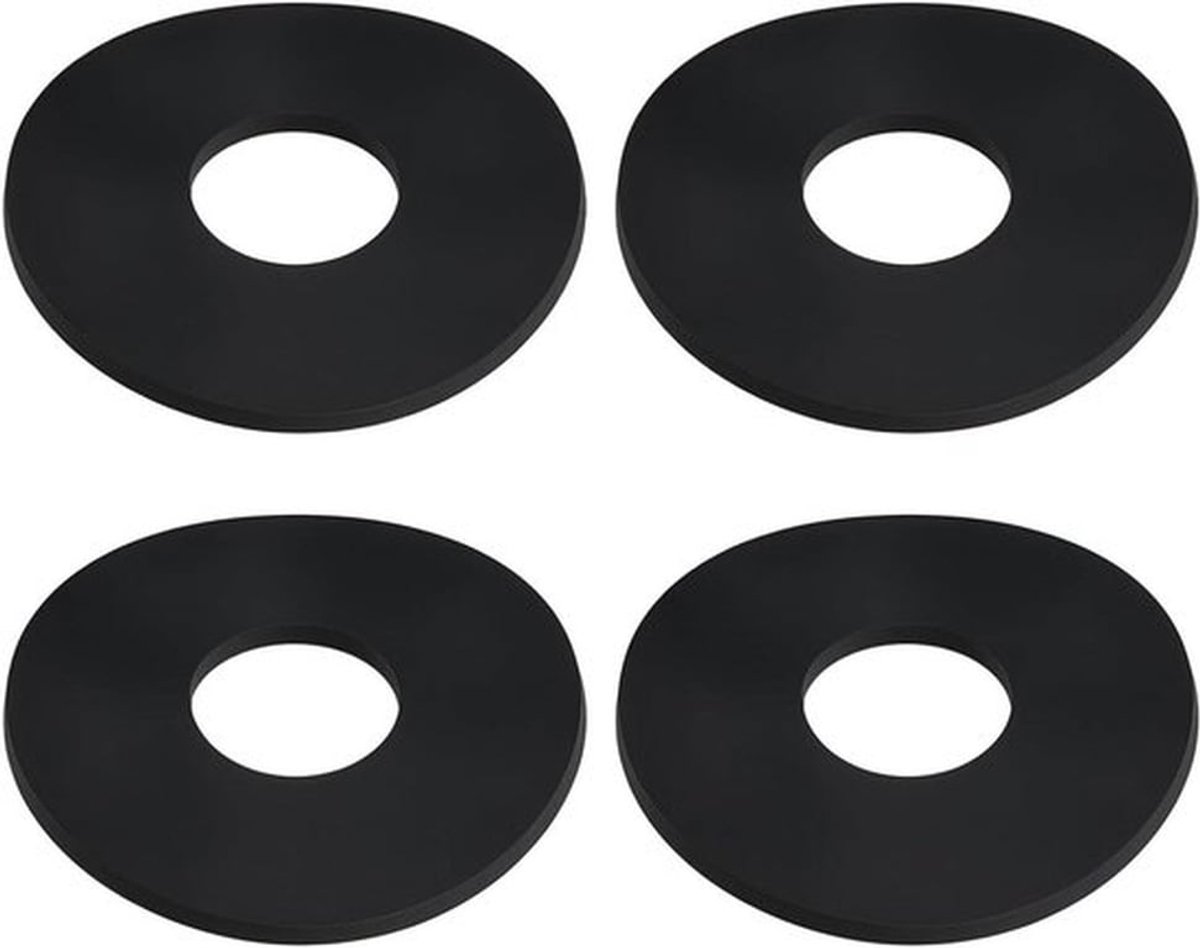 Sifonering belafdichtings-spoelventiel - Sifonering - Compatibel met Geberit - Verborgen watertank - Ventiel - Geschikt voor toiletspoeling - Wit 4 stuks 63x23x3 mm