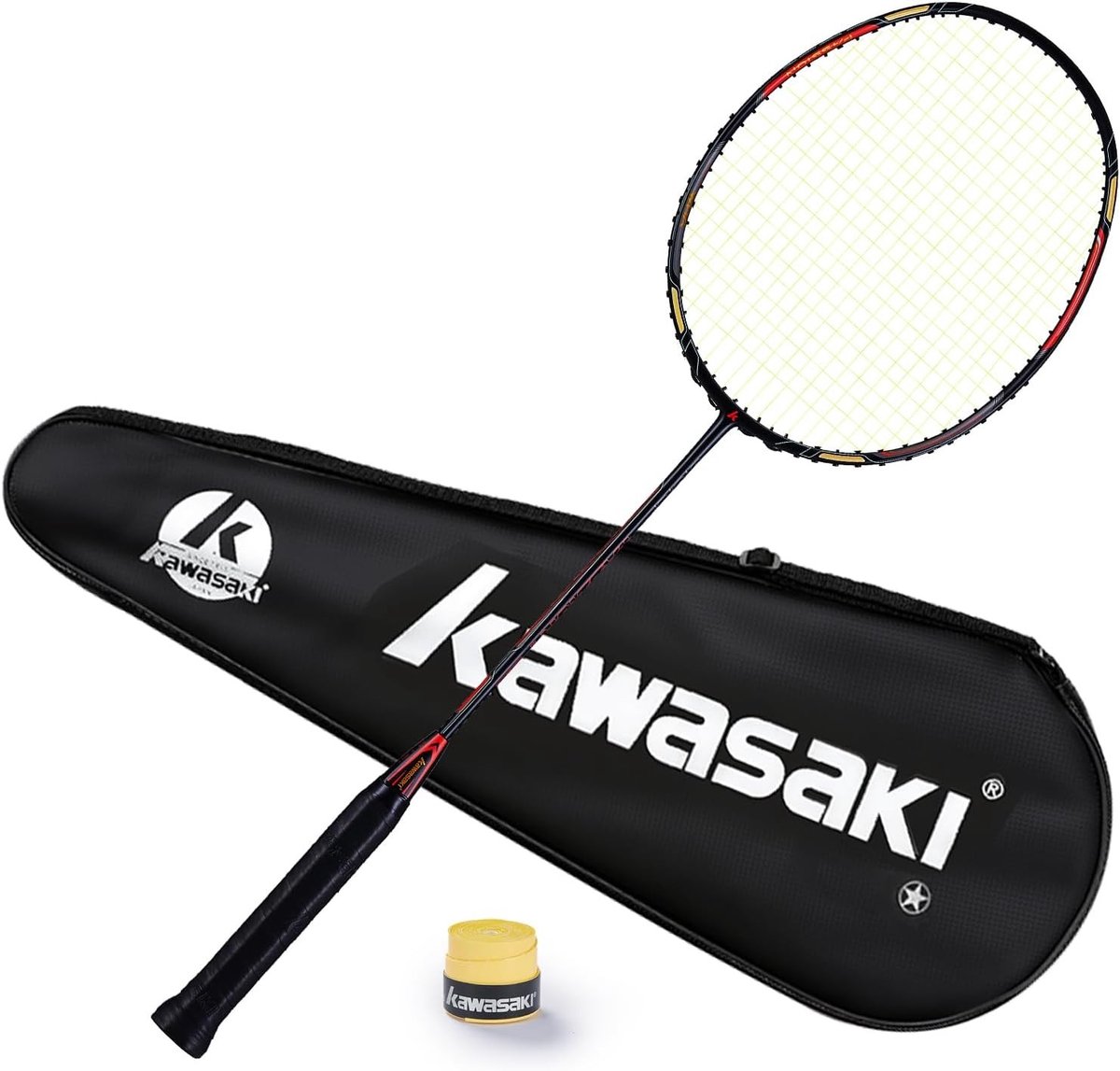Badmintonracket - Grafiet - G1 - Met Handgrepen en Rackettas - Voor Beginners en Gevorderden