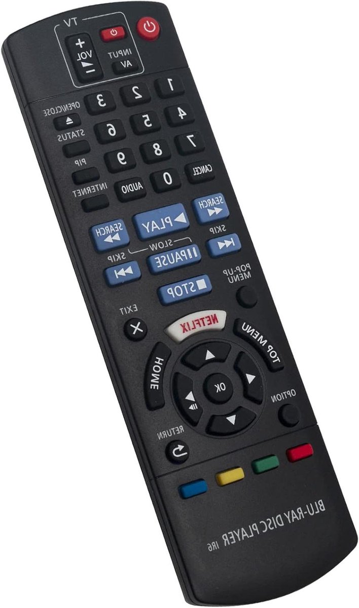 Afstandsbediening - Remote Control - Blu-ray Speler Bediening - Specifieke Model Compatibiliteit - 17 cm x 5 cm - Zwart