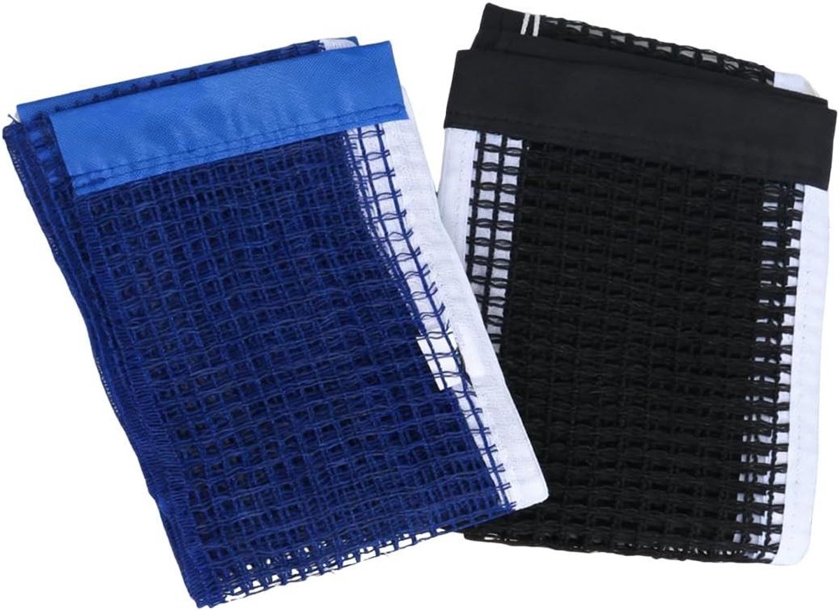 Tafeltennisnet - Pingpongnet Vervanging - Thuis Sporten - Duurzaam Nylon Materiaal - 180 x 15 cm - Zwart