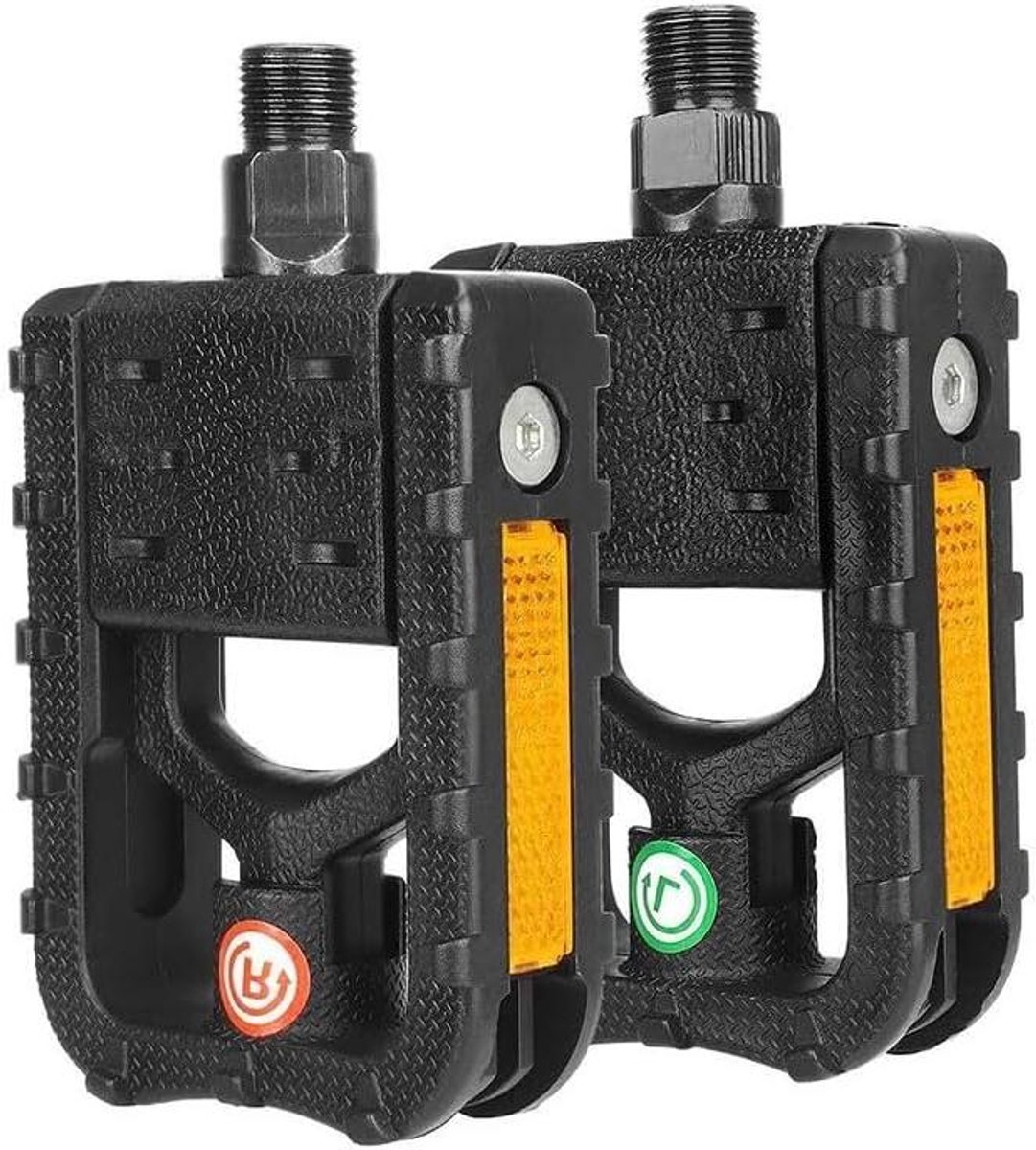 Fiets vouwpedalen - Opvouwbare pedalen - Compact transport - Verbeterde grip - 13 x 7 x 4 cm - Zwart