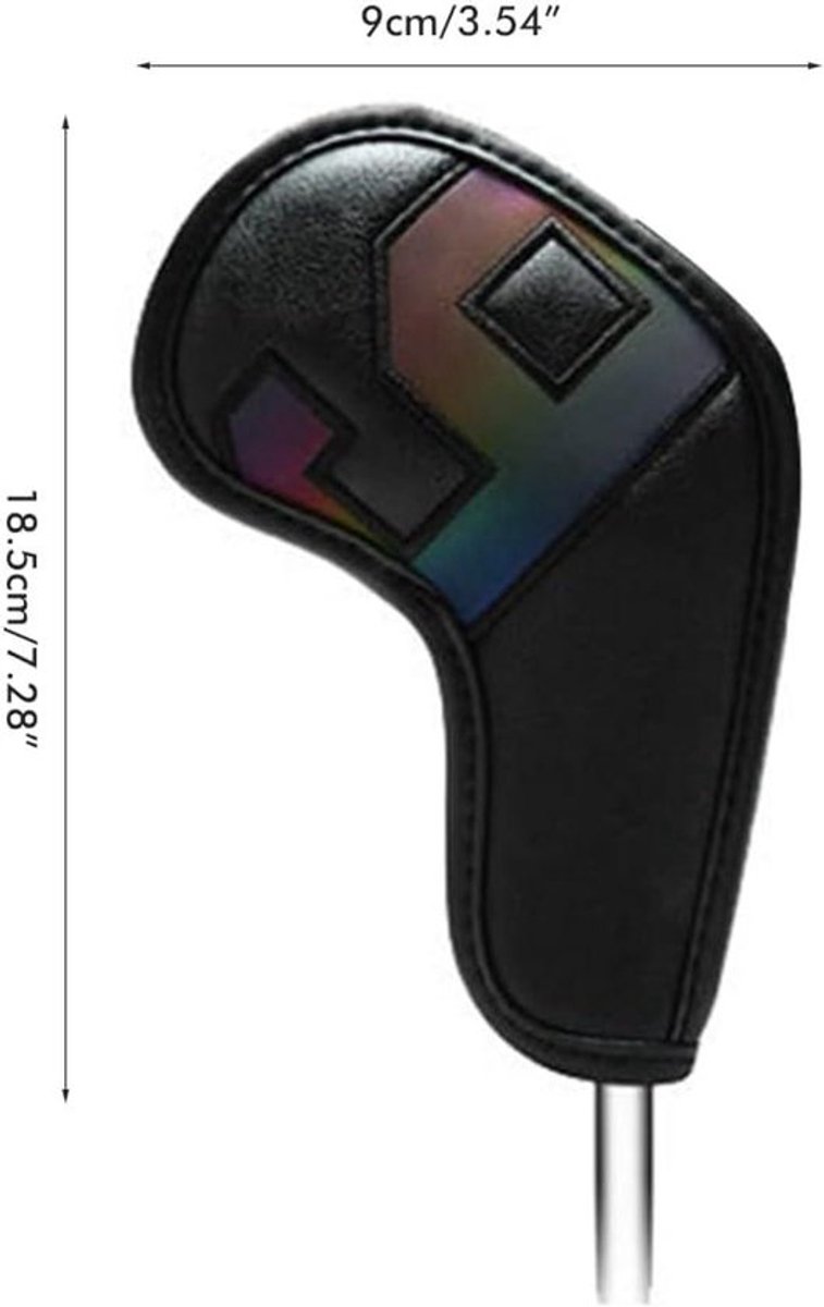 Waterdichte PU-lederen Golfclub Hoezen - 10 stuks - Golf Accessoires - Nummer Golfijzeren Hoesjes
