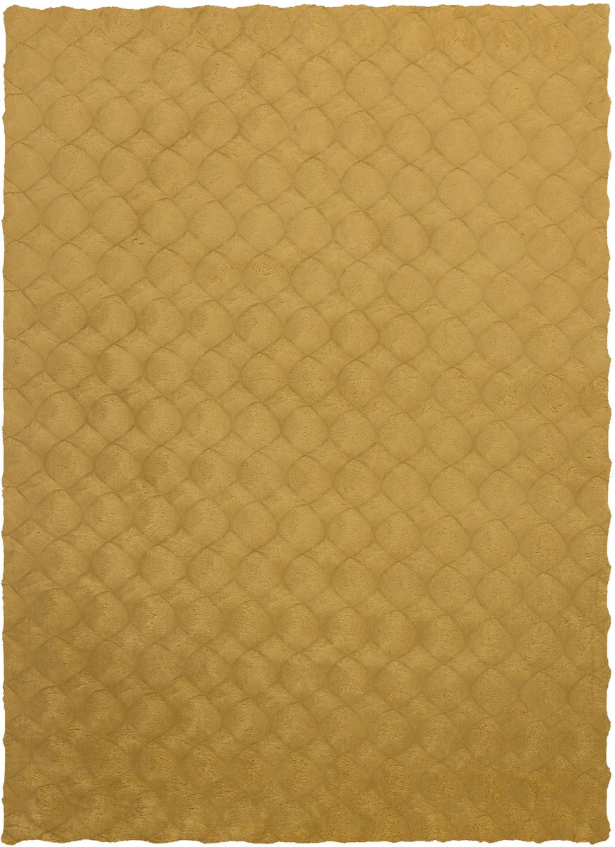Padiro hoogpolig vloerkleed 200 x 290 cm - honing - modern effen design - geschikt voor vloerverwarming - van polyester