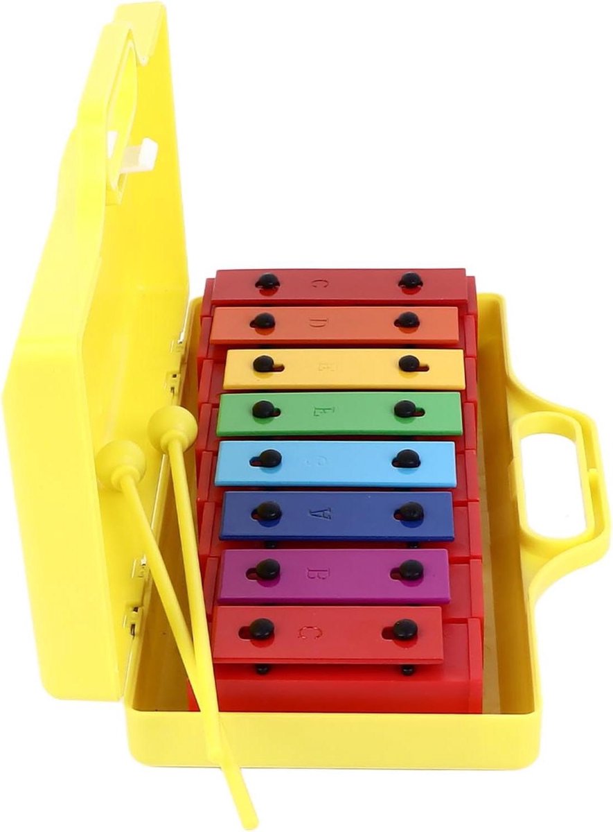 Klokkenspel Xylofoon - Muziekinstrument Peuters - Muziek Leren - Nauwkeurige Intonatie - 32 x 28 x 6 cm - Kleurrijk