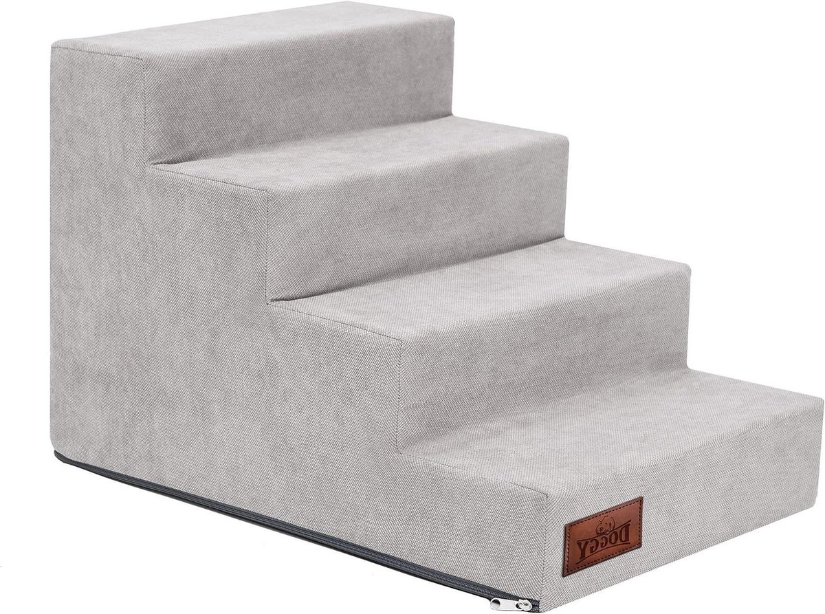 Huisdierentrap - Hondentrap Kattentrap - Huisdieren Klimhulp - 4 Niveaus - 40 x 60 x 40 cm - As Savoy