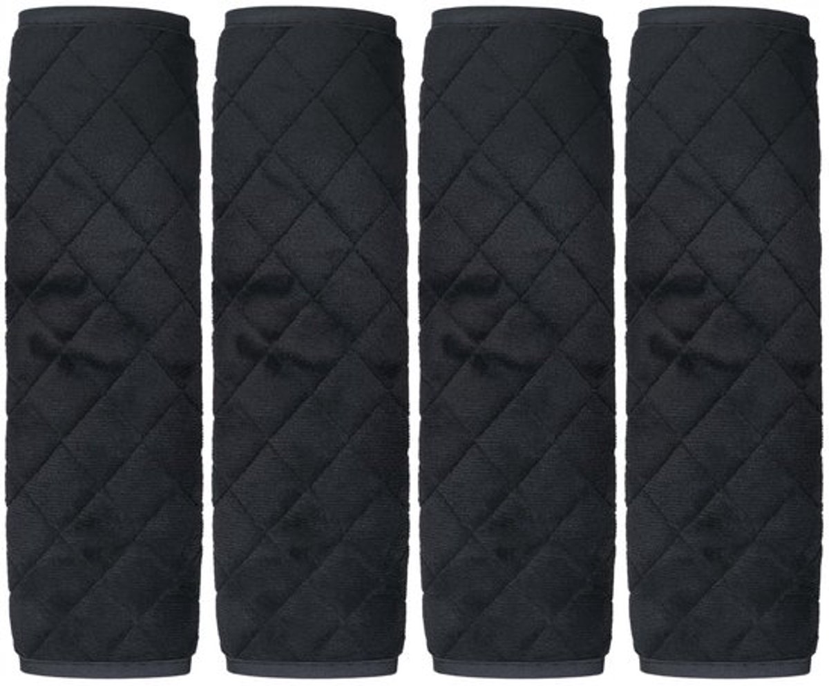 Veiligheidsgordelkussens 4 stuks - Comfortabele Kussens - Zachte Stof - Ademend - Universeel - Geschikt voor Volwassenen en Kinderen - Gordelkussen