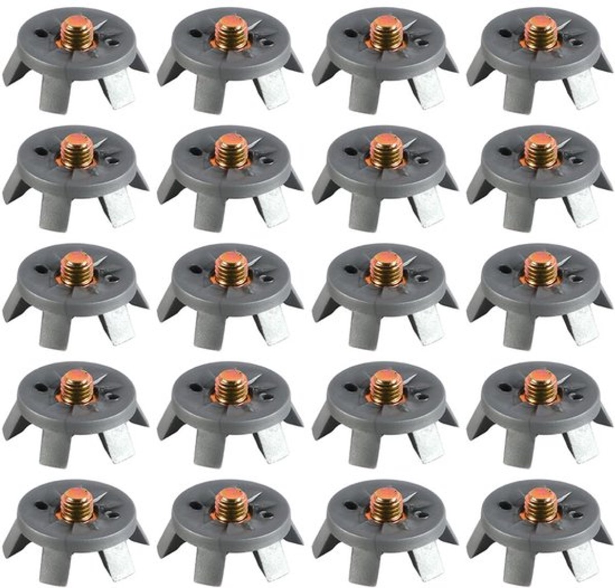 Golfnoppen 20 Stuks - Verwisselbare Spikes - Antislip - Lichtgewicht - Verbeterde Stabiliteit - Geschikt voor Golfbanen - Golfspikes