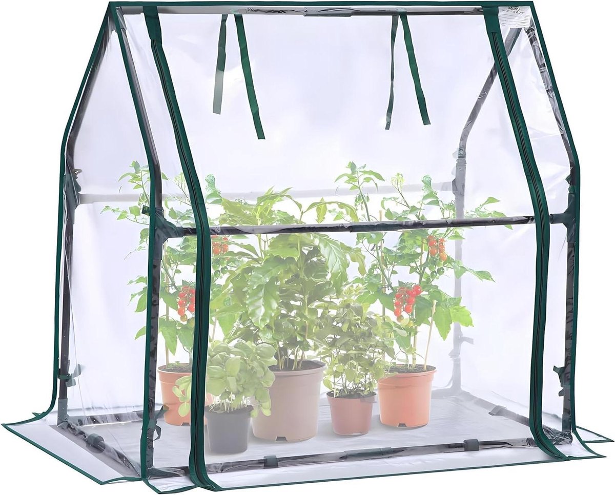 Kas Buitenhoes - Tuin Kas - Planten Beschermen - UV-Bestendig - 20 x 10 x 30 cm - Groen