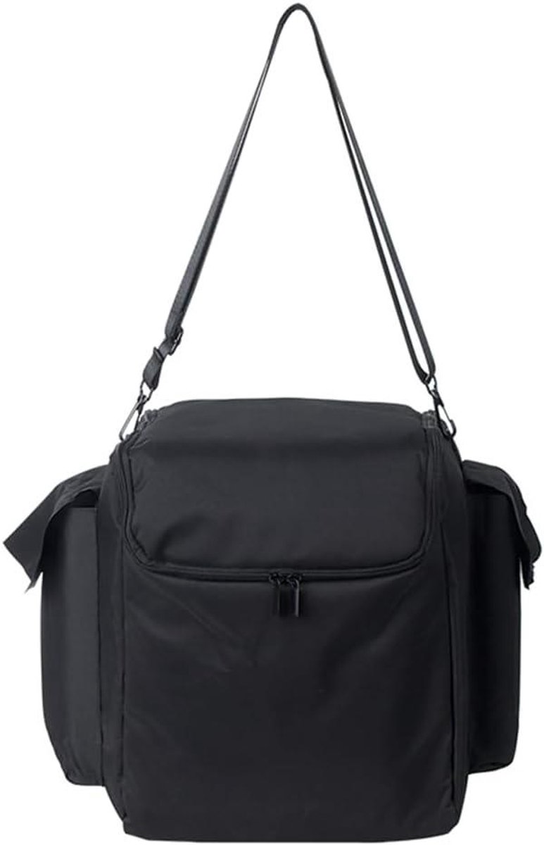 Draagbare Opbergtas - Speaker Beschermhoes - Muziek Transport - Met Schouderriem - 28 x 34 x 30 cm - Zwart