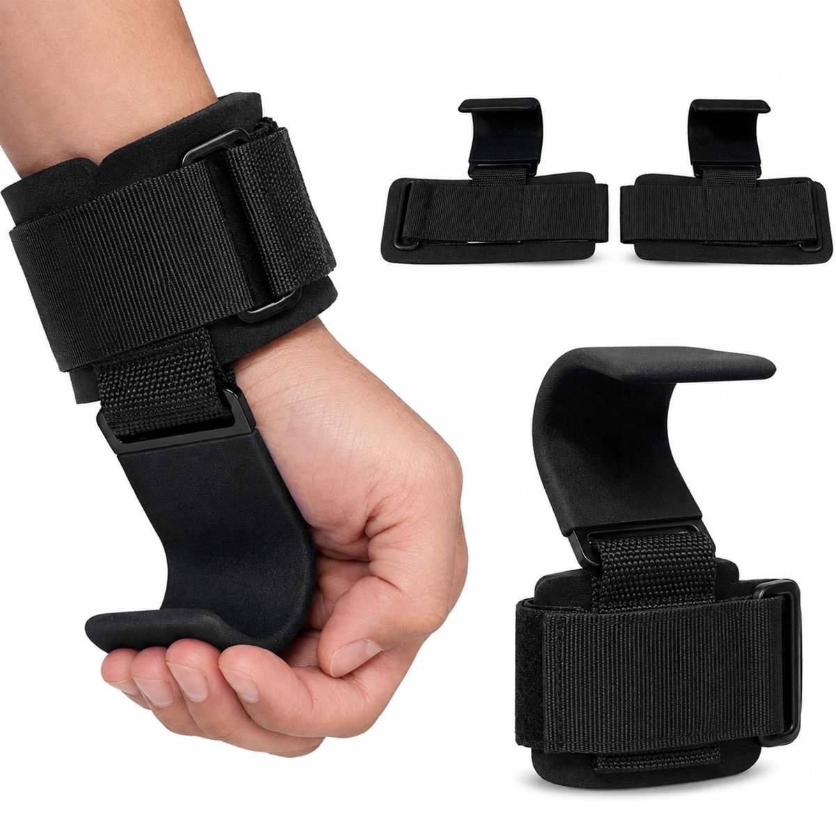 Lifting straps - set van 2 - zwart