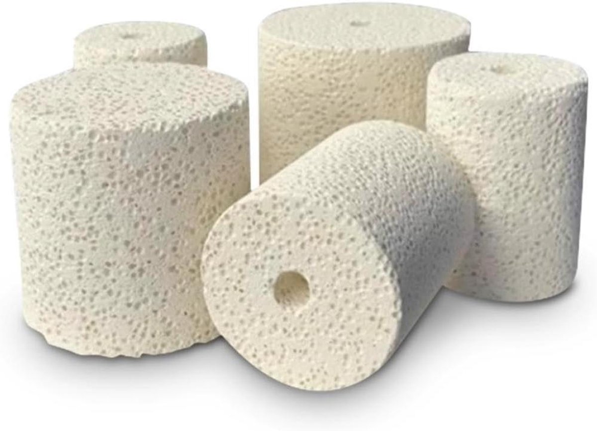 Isolatiepluggen Kwartsbuis - Ovenafdichting Pluggen - Hoge Temperatuur Isolatie - Gesloten Porie Structuur - 18-160 mm - Wit