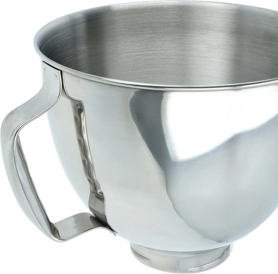 Mixkom Replacement - Voedselprocessor Kom - Keukenwerk - Met Handvat - 5L - Zilver — afbeelding 2