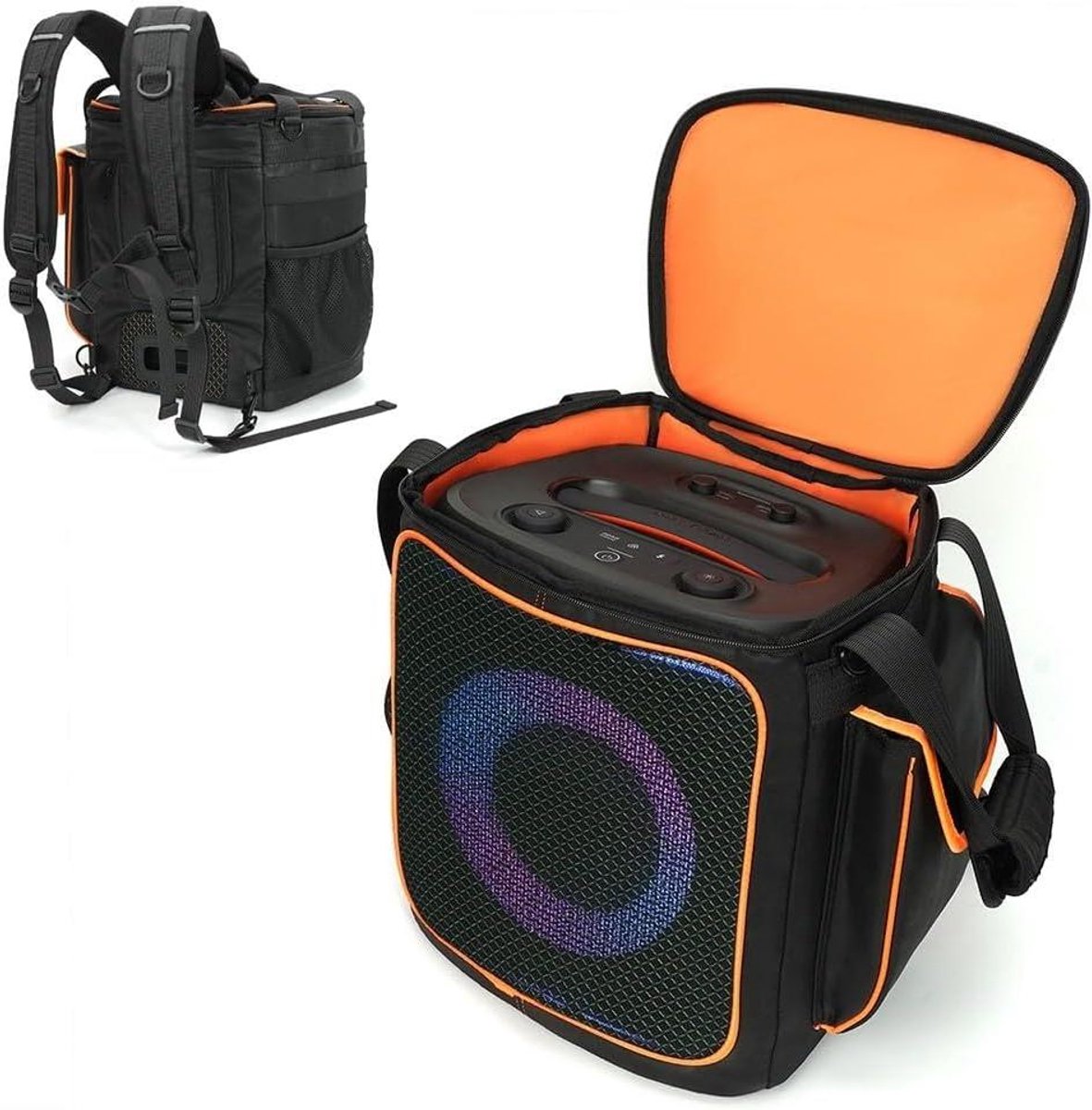 Draagbare Speaker Tas - Opbergtas Luidspreker - Muziek Meenemen - Robuust EVA Materiaal - 32 x 36 x 25 cm