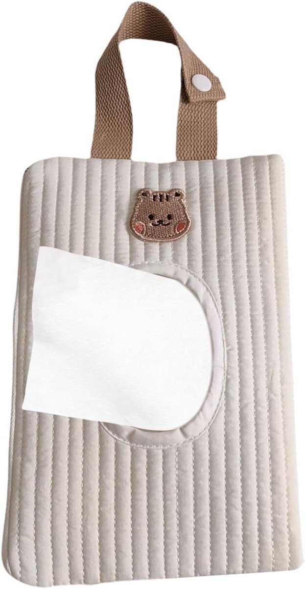 Baby Doekjeshouder - Draagbare Dispenser - Onderweg Luiers Verschoonen - Eenhandig te Bedienen - 23x15 cm - Niet gespecificeerd