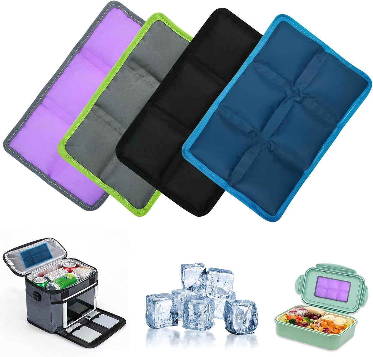 Koelaccu's - A - 15 x 10 cm - Herbruikbare Koelpacks voor Lunch en Picknick