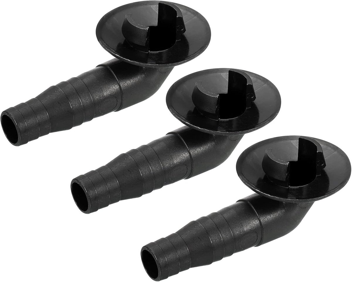 Afvoerslang airco - Zwart - 19 mm - Polypropeen Connector - Voor Airconditioner Afvoer