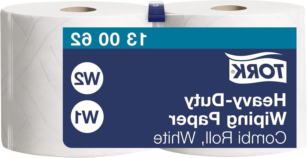 Poetspapier Wit - Industrieel Papier - Dagelijkse Schoonmaak - Sterk Nat - 2 Rollen 1000 Vellen - Wit