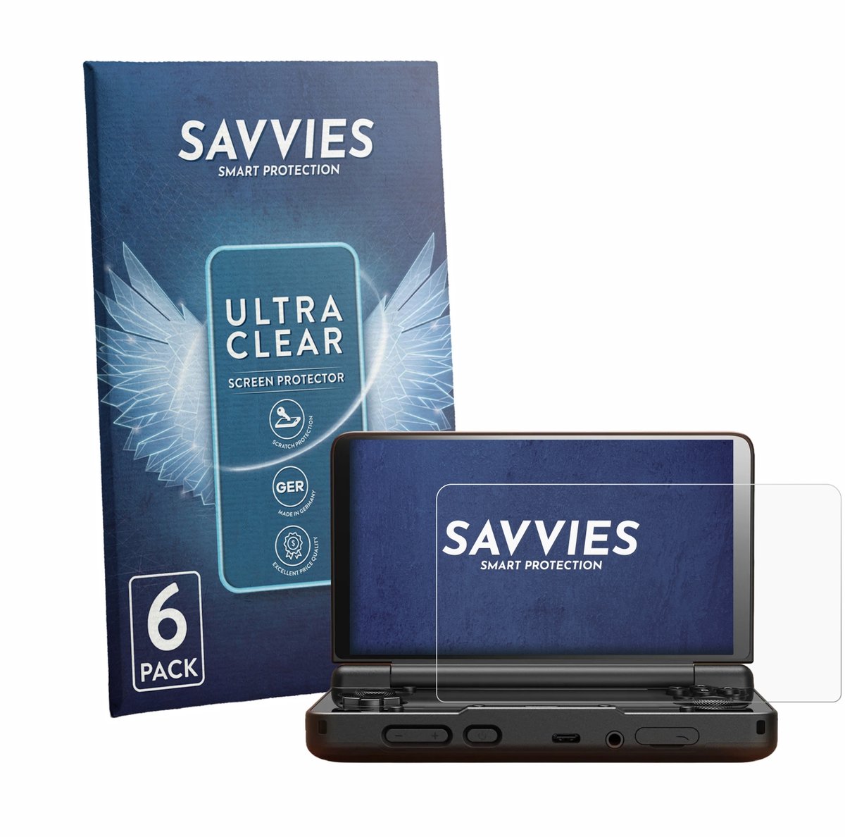 Savvies - Screenprotector voor AYN Thor - Folie Beschermfolie transparant 6 Stuks