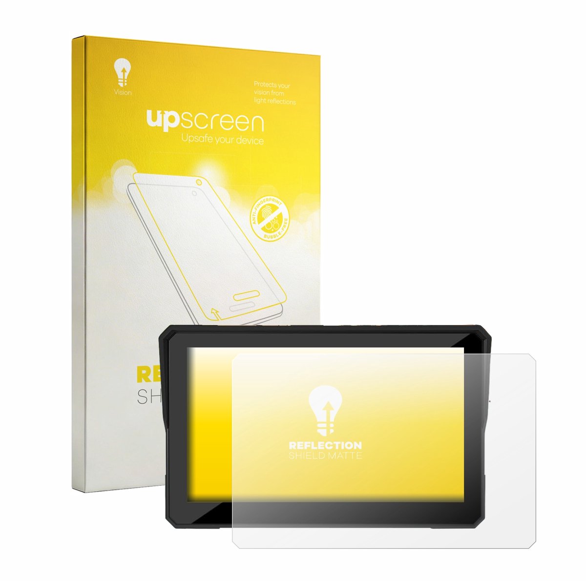 upscreen - Screenprotector voor Carpuride W502T Pro 5" - Folie Beschermfolie anti glare matte