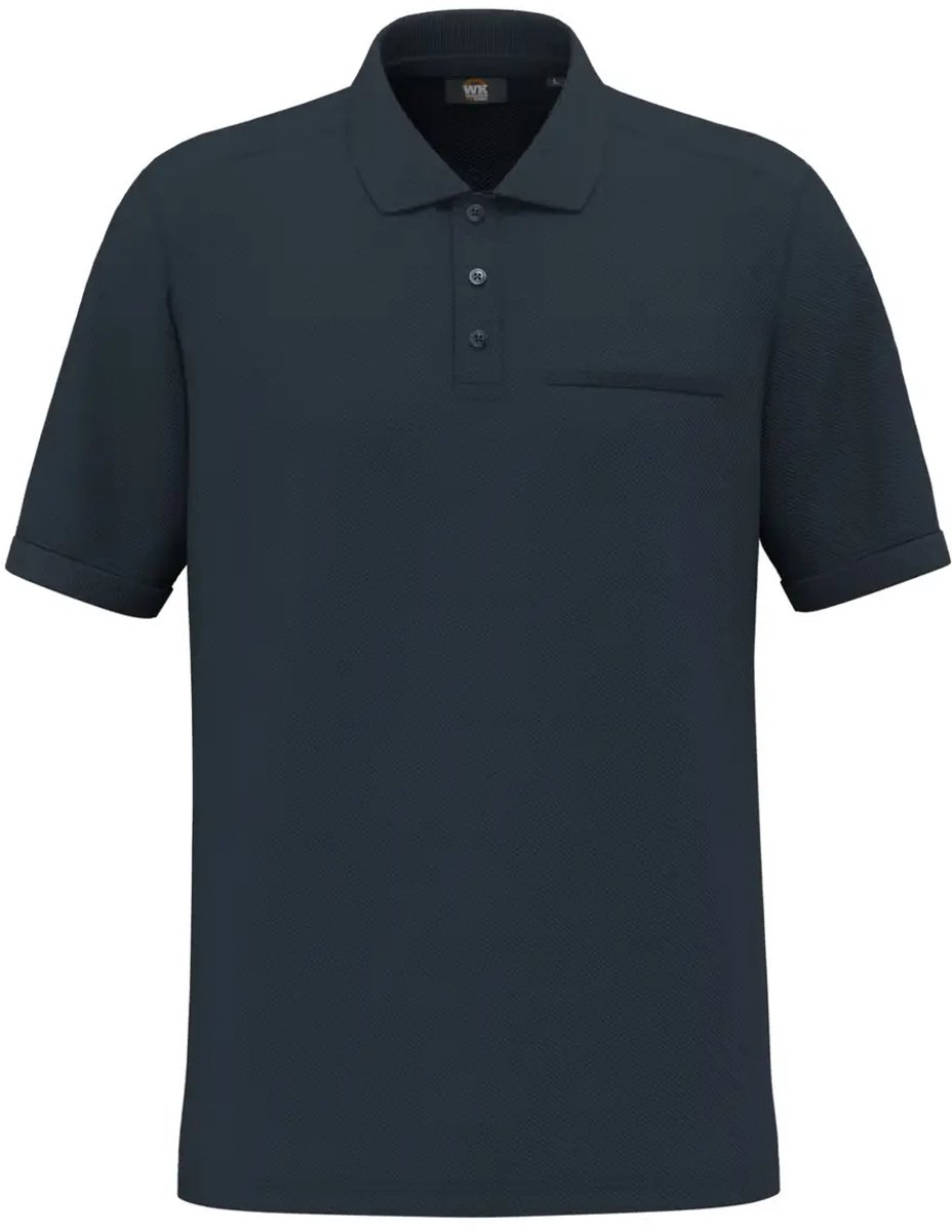 Ecoresponsabel Poloshirt met Borstzak WK. Designed To Work