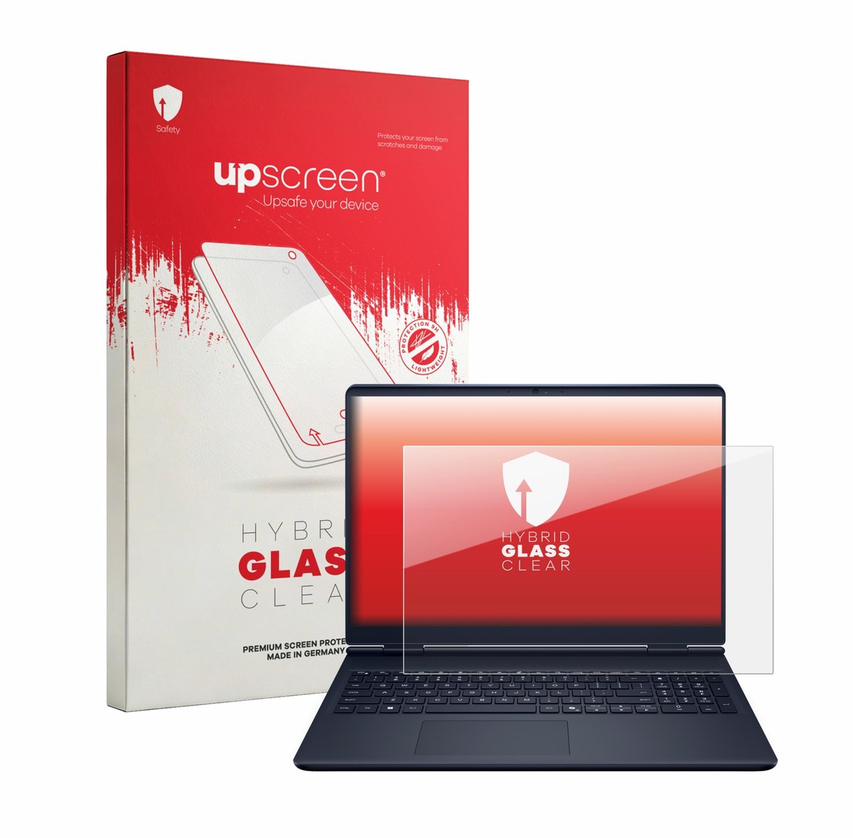 upscreen - Screenprotector voor Dell Alienware 16 Aurora - Folie Beschermfolie Beschermglas transparant