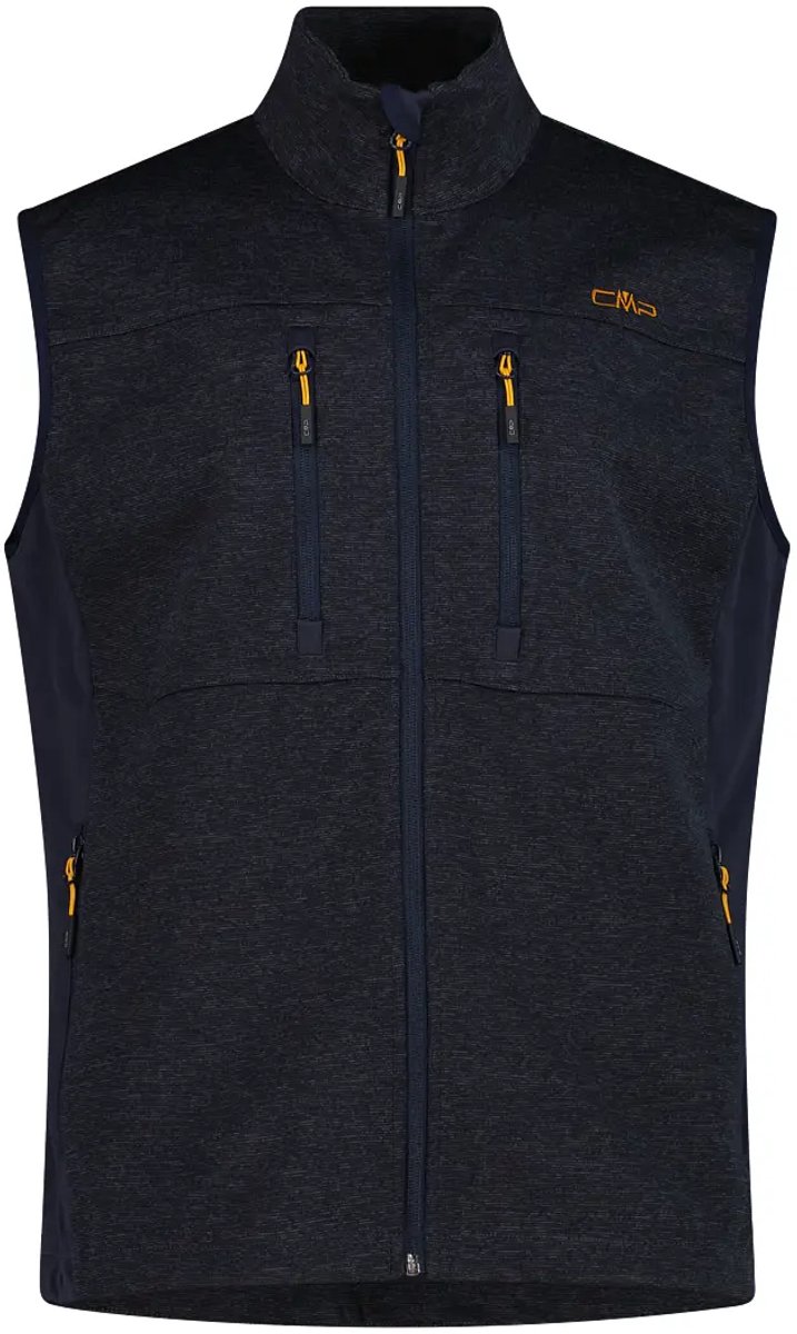 Softshell zonder mouwen jacquard CMP Bblue Mel