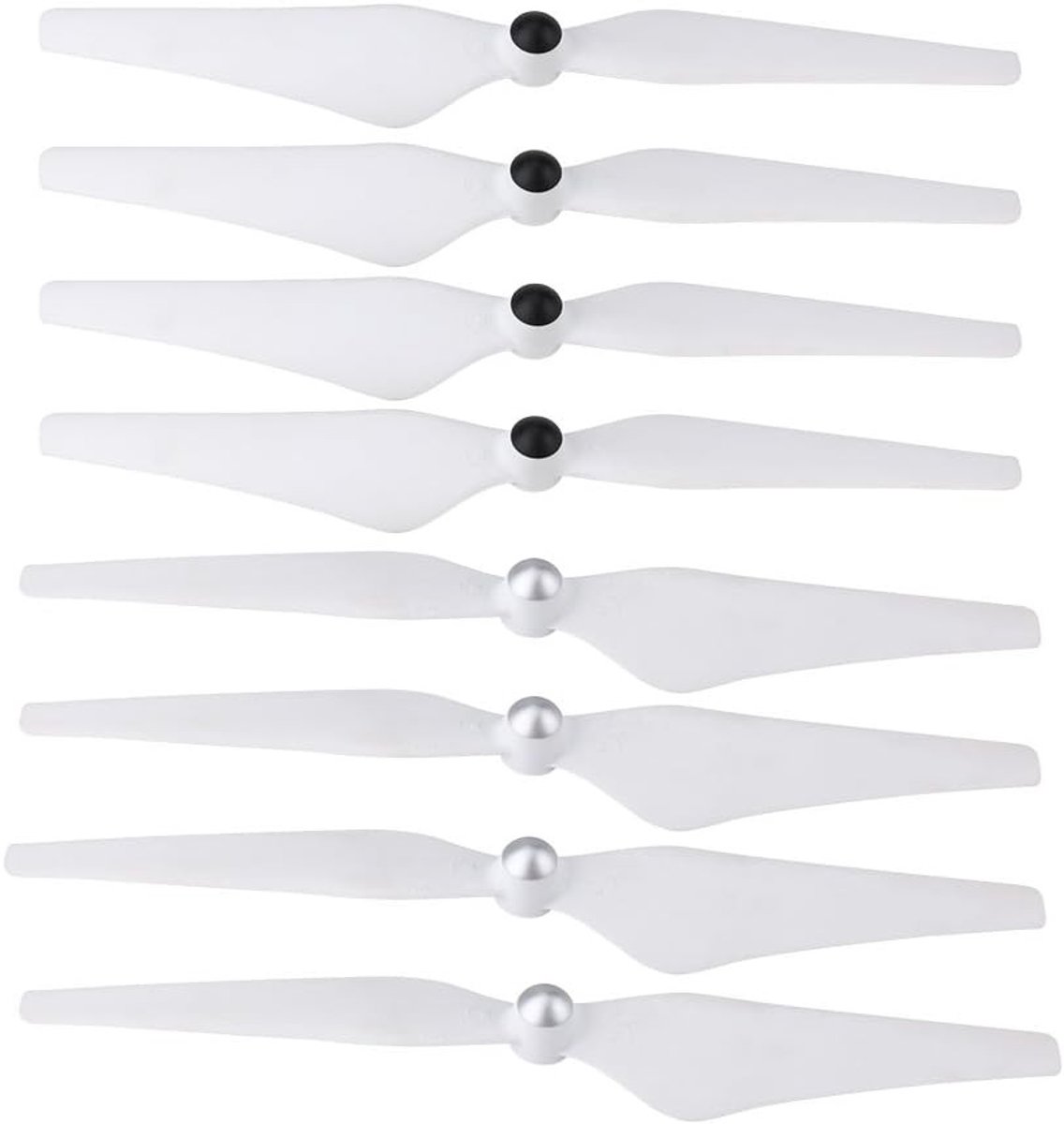8 Stuks Zelfvergrendelende Plastic Propeller Bladen voor Quadcopter - Geschikt voor Phantom 1/2/3/3PRO/E300 en Meer