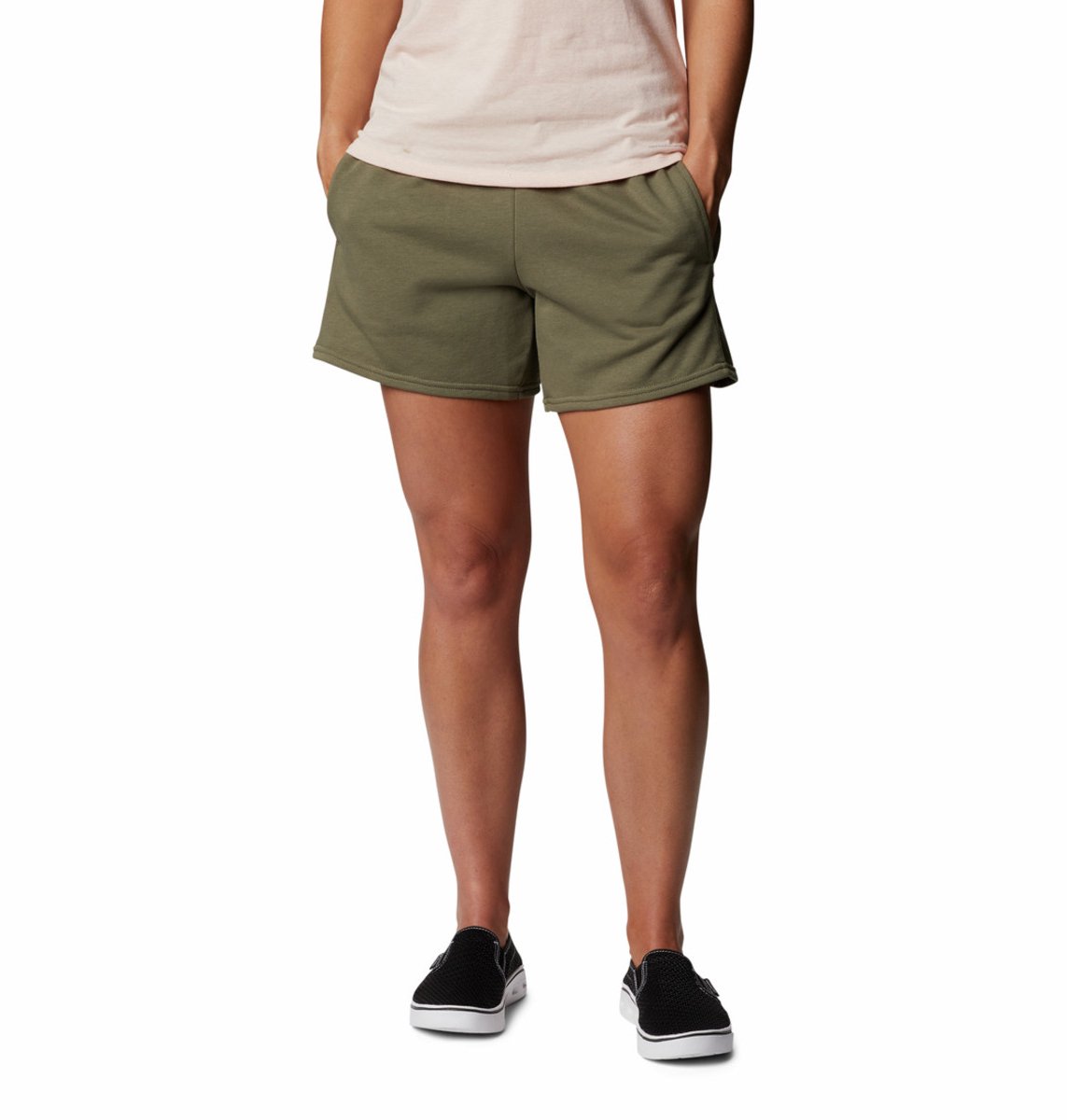 Dames shorts Columbia Logo II French Terry Groen
