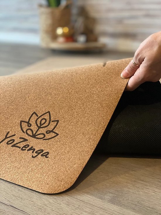 Premium yoga mat - Yogamat Kurk - Yoga Beoefenen - Natuurlijk Materiaal - 70 x 12 x 12 cm — afbeelding 2