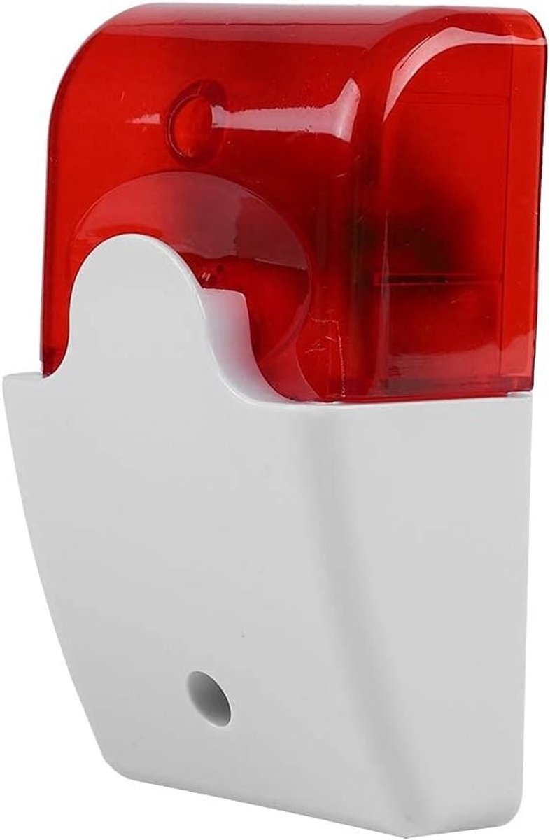 Sirenesysteem met flitslicht en geluidsalarm voor thuisbeveiliging, 110 dB, 12 V DC, betrouwbaar en veilig