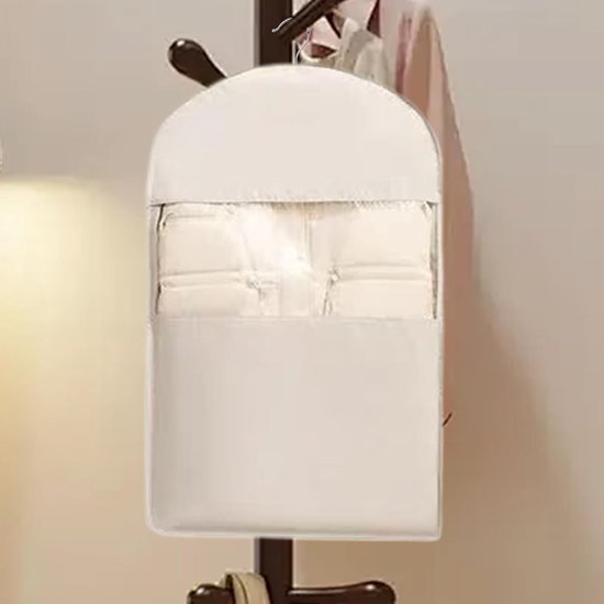 Kleding Opbergzakken - Reis Tassen - Kleding Opbergen - Zelf Samendrukkend - 90 x 58 x 15 cm - Oatmeal — afbeelding 4