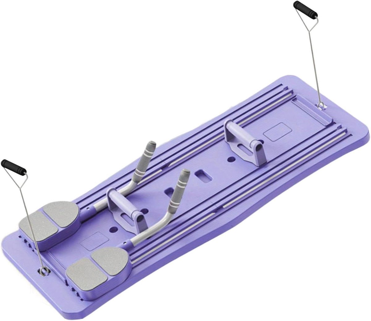 Pilates Board - Thuis Reformer - Core Training - Opvouwbaar Ontwerp - 97 cm Uitgevouwen - Paars Zwart
