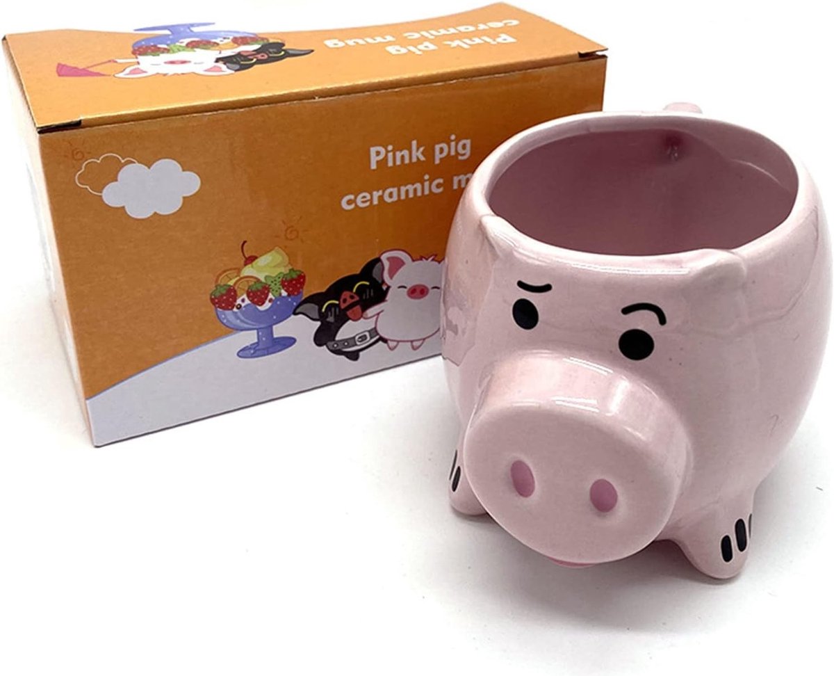 Comfortabele Grip Keramische Mok in Varkensvorm, Ideaal voor Koffie, Thee en Melkdrinken, Schattige Varkensmok voor Elke Gelegenheid