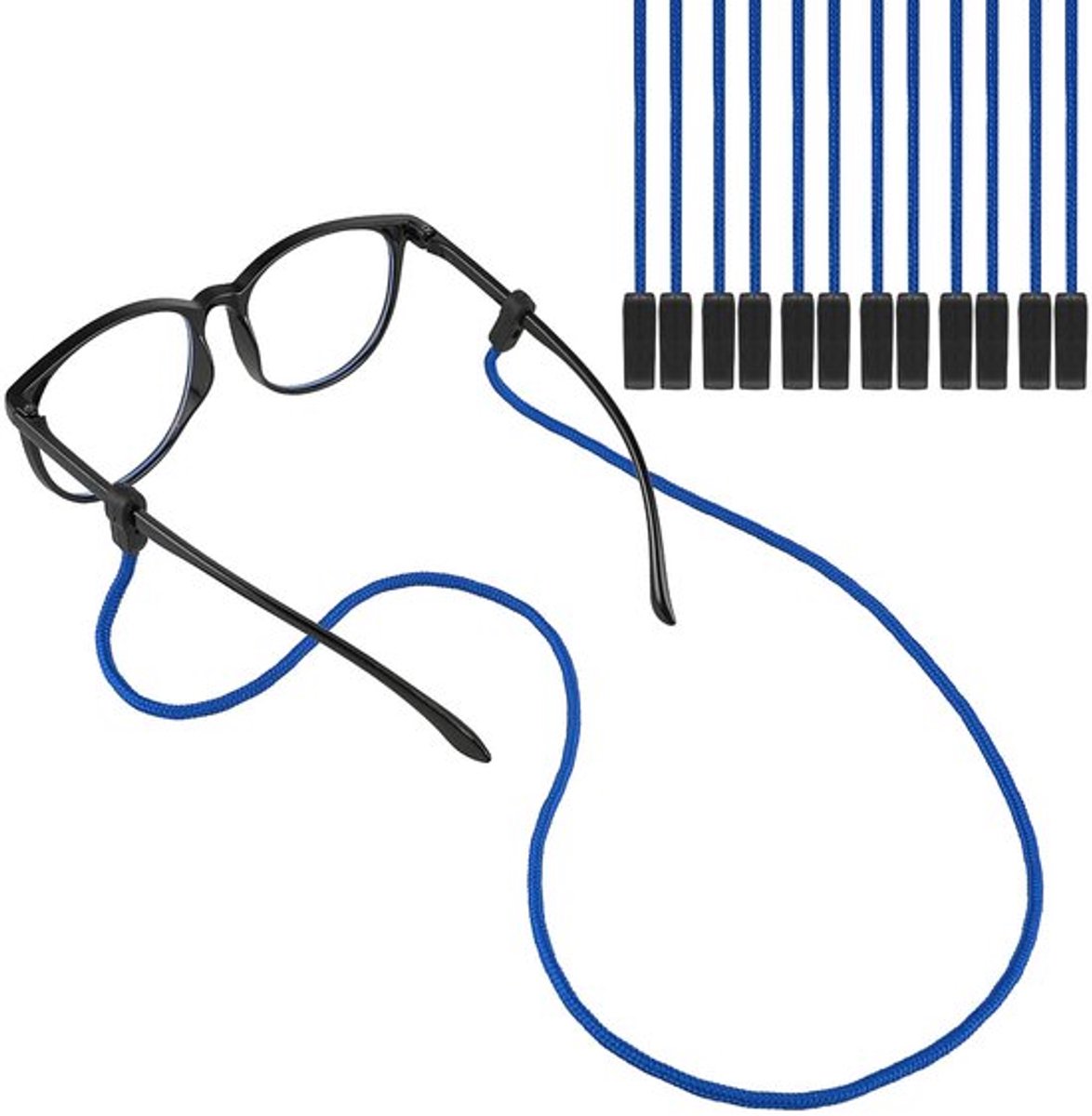 Brillenriem 6 stuks - Antislip Brillenhouder - Zonnebril Lanyard - Sportband voor Nek - Universele Brillenkoord - 75 cm Polyester/Siliconen - Brillenband