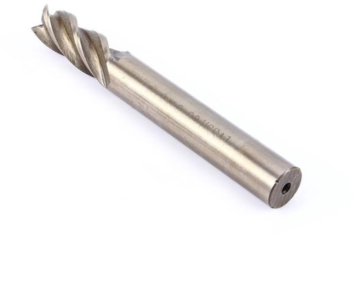 Boorasfrees HSS - Spiraalvormige Freesfreessnijder - 4 Snijdende Hoofden - Voor CNC-verwerking - Geschikt voor Aluminium/Koper/Gereedschapsstaal - 4-12 mm - Frezen