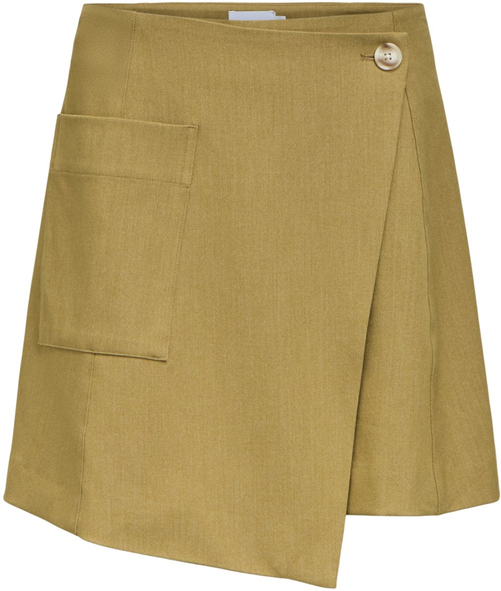 Object Rok Objlisa Re Wrap Skirt Noos 23049949 Fennel Seed/melange Dames Maat - W36
