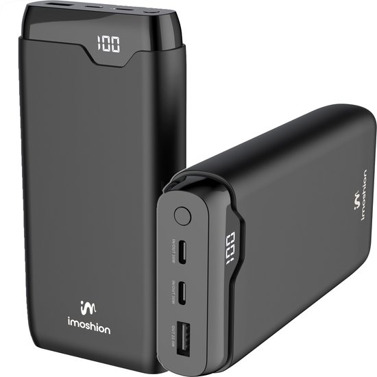 imoshion Powerbank 27.000 mAh - 30W Snellader USB C / A - imoshion - €27,99