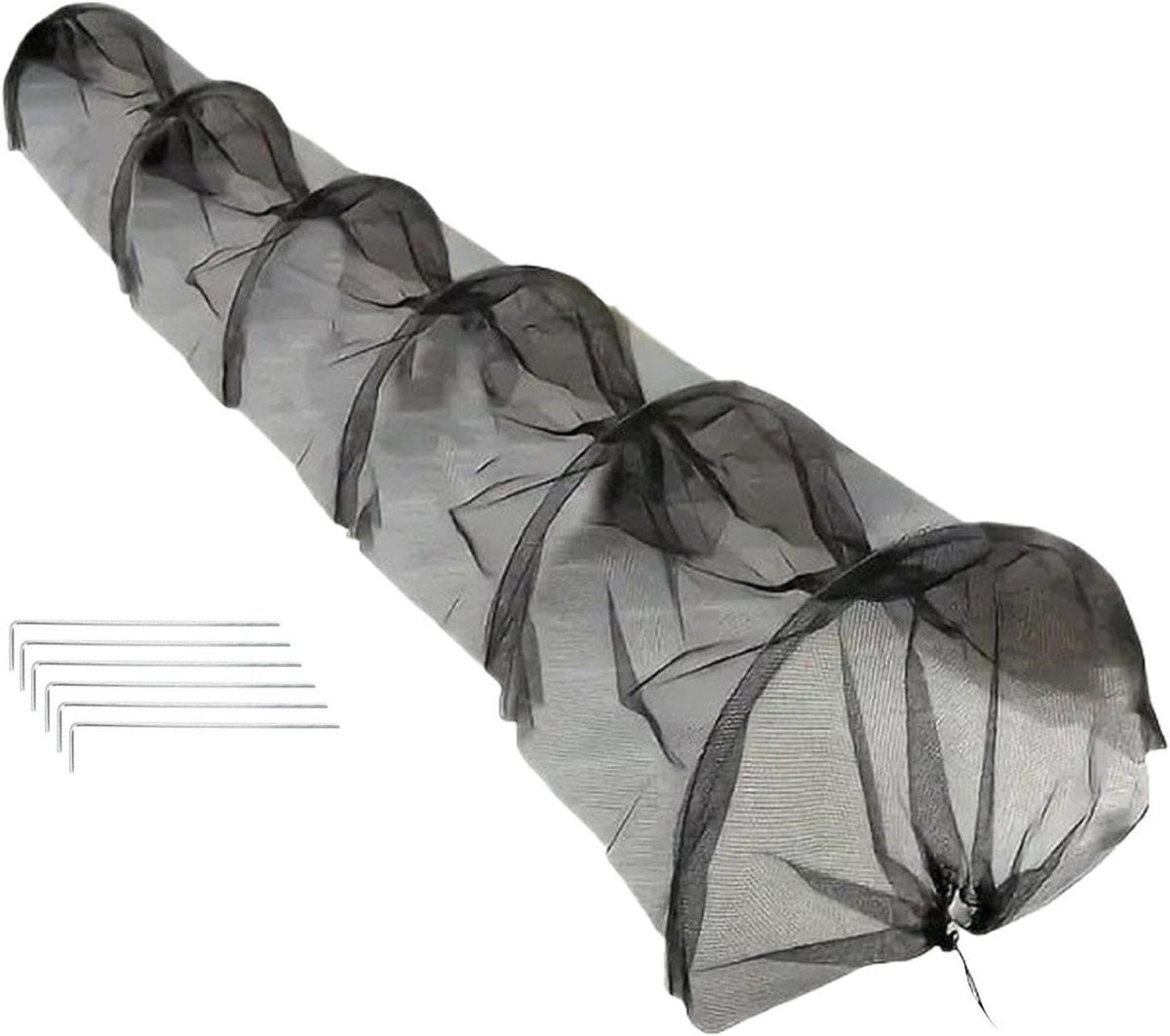 Rijhoezen Tuin - Plantenbescherming Kweektunnel - Gewassen Beschermen - Gaas Hoge Dichtheid - 300x45x45 cm - Groen