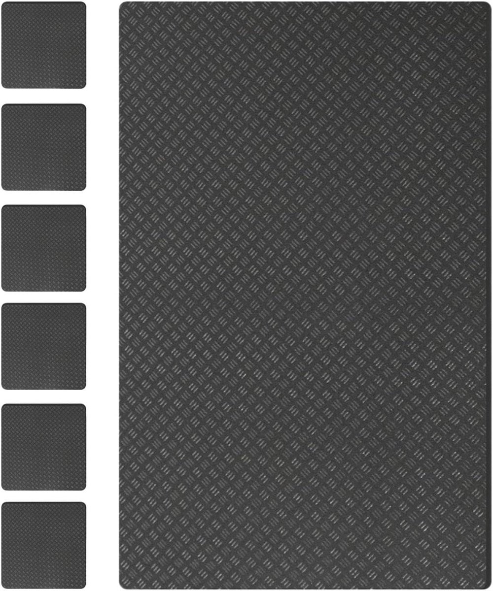 Loopband Mat - Vloerbeschermer - Apparatuur Beschermen - Antislip Ontwerp - 43x60 cm - Zwart