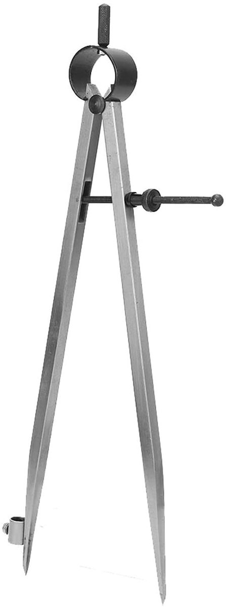 Verstelbare en Vergrendelbare Precisie Divider met Penhouder en Rotatiefunctie voor Creatieve Klussen (300mm) en Kaartlezer