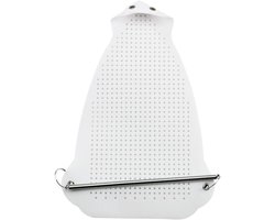 Strijkijzer beschermer - Strijkplank accessoire - Kleding beschermen - Hittebestendig materiaal - 24 x 16 cm - Grijs
