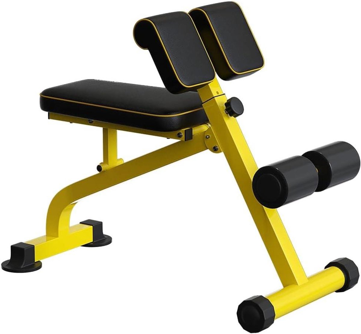 Opvouwbare Trainingsbank - Verstelbaar Fitnessapparaat - Krachtraining Thuis - 550kg Draagvermogen - 90cm Lengte - Zwart