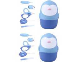 Babynagelschaartje Set - Babyverzorgingsset Nagel - Babyverzorging - 5-in-1 Set - 115 cm - Blauw Paars