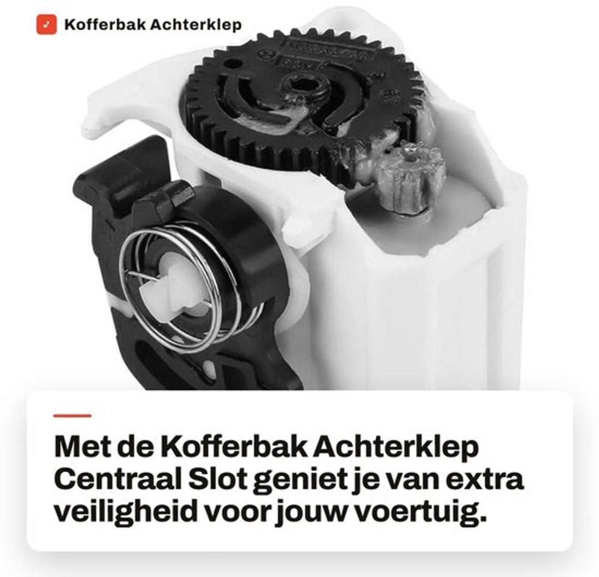 Achterklep Slotmotor - Centraal Slot - Kunststof/Metaal - OE 7700435694 - Geschikt voor MK2/SCENIC/TWINGO - Gewicht ca. 100g