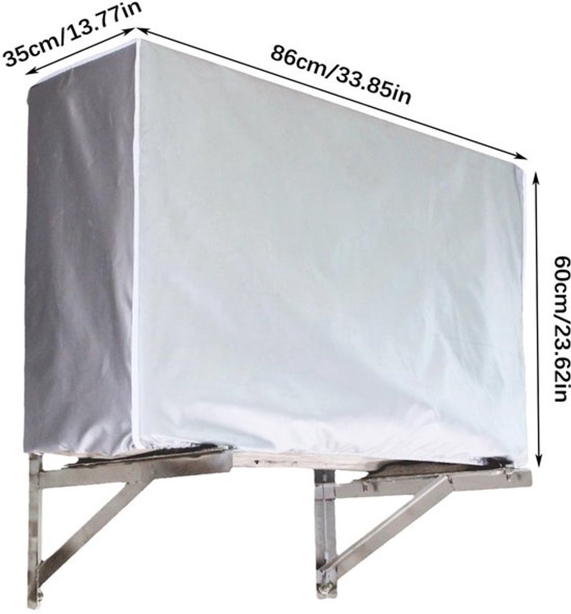 Airconditioninghoes Universele Bescherming - Waterdicht - Dubbel Stof - UV Bescherming - Eenvoudig te Installeren - Afmetingen 86 x 35 cm - Aircohoes