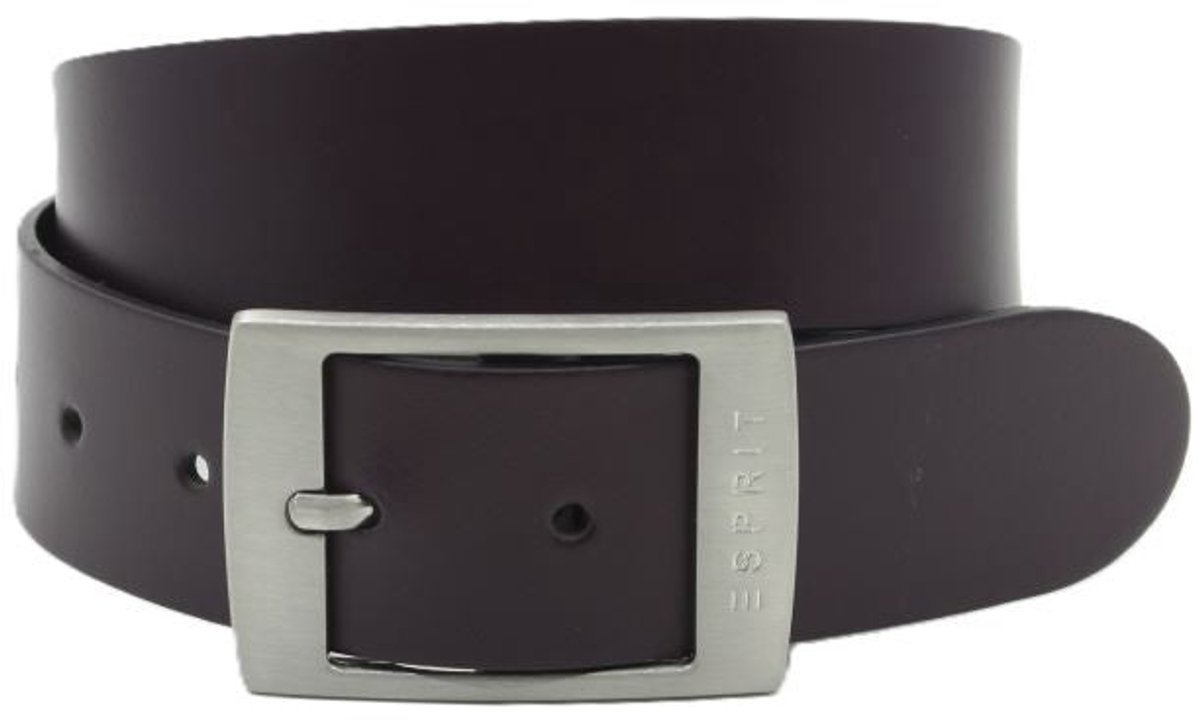 Damesriem zwart - Leren jeans riem 4cm met zilverkleurige gesp - Leer - Jeans riem - Casual - Maat